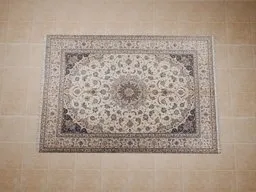 Intricate 3D Persian carpet model for Blender, optimized for realistic rendering with detailed textures.