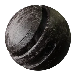 Scratched Dark Plastic