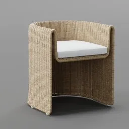 Wicker Outdoor Dining Armchair
