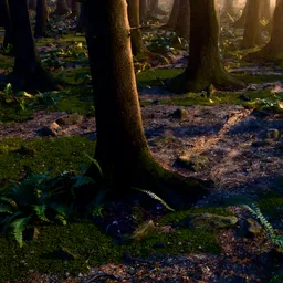 Forest Floor close up walking