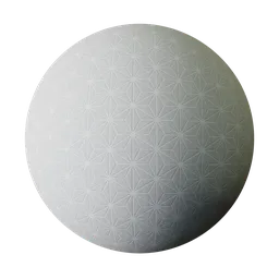 Asanoha Tile White