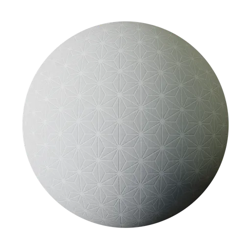 Asanoha Tile White