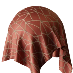 Graphical Red Jacquard