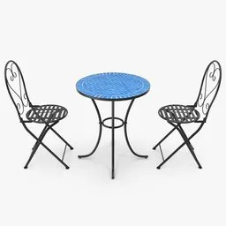 Mosaic Table and Chair Set