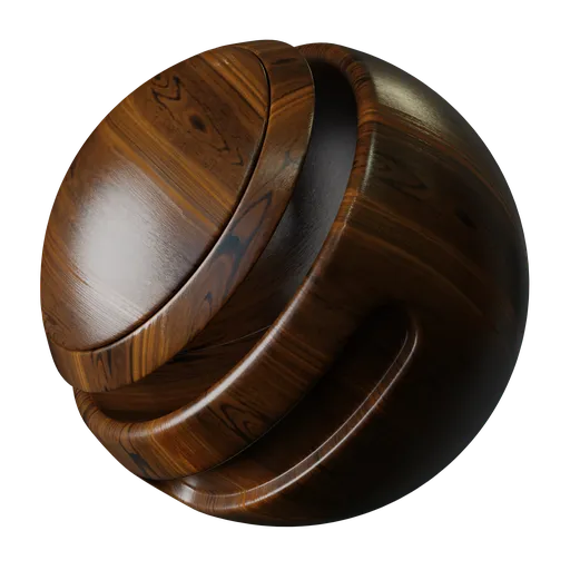 High-resolution seamless wood texture for PBR workflow in Blender 3D and other 3D applications