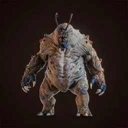 Mutant Insectoid Monster Rigged