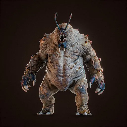 Mutant Insectoid Monster Rigged