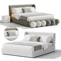 Modern Upholstered Bed Set