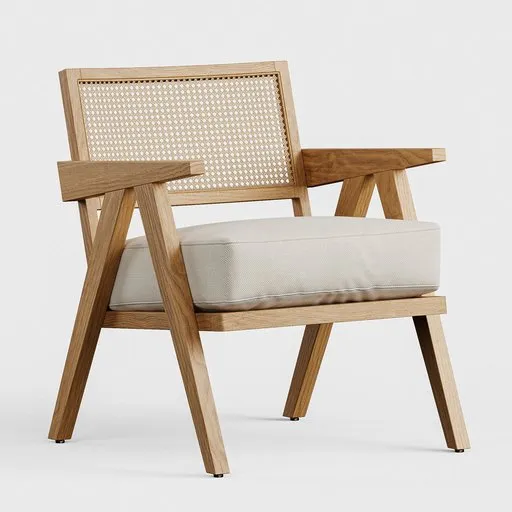 Cane Lounge Chair