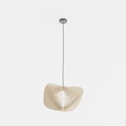 Detailed plywood pendant light 3D model by ParametrStudio, ideal for Blender 3D graphics and architectural visualization.