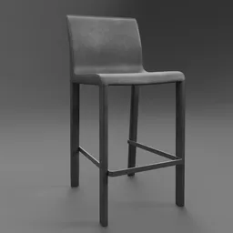 Coco Republic Brera Leather Barstool