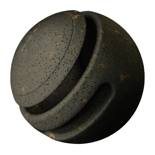High-quality procedural PBR Cannon Ball material for Blender 3D, ideal for metal texture with versatile single-node configuration.