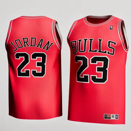 Michael Jordan Bulls Red Jersey