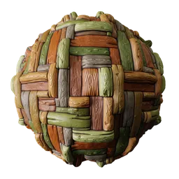 Stylized Woven Wood