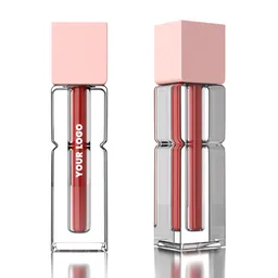 Candy shaped liquid lipstick white bg