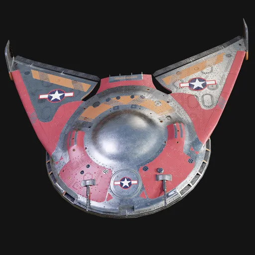 Sci-Fi American UFO Drone Jetfighter