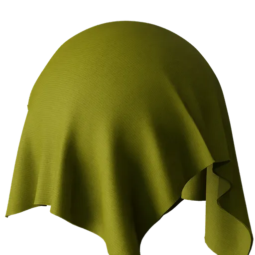 High-resolution green knitted woolen PBR material for texturing in Blender 3D and other 3D applications.