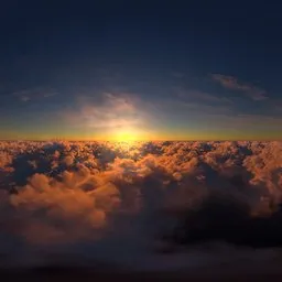 Sunset in the Clouds HDR