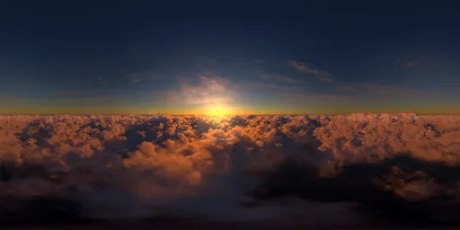 Sunset in the Clouds HDR