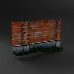 Overgrown Brick Wall