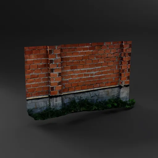 Overgrown Brick Wall