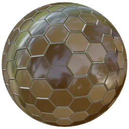 Hexagonal Brownish Wall