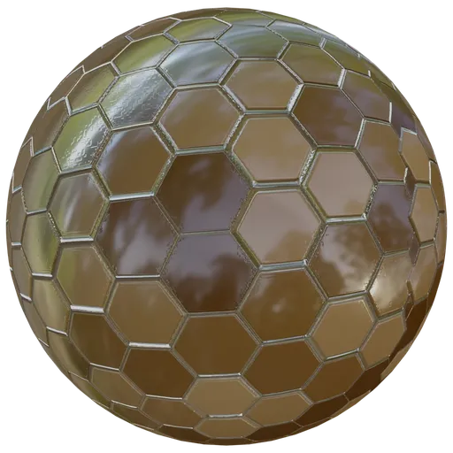 Hexagonal Brownish Wall