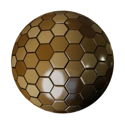 Hexagonal Brownish Wall