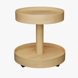IKEA STOCKHOLM Side table on castors