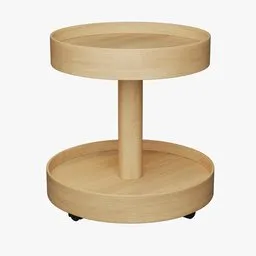 IKEA STOCKHOLM Side table on castors