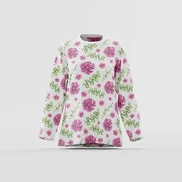 Watercolor Pink Long Sleeve Tee