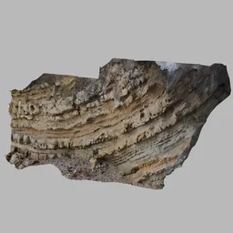 Scan cliff formation stone