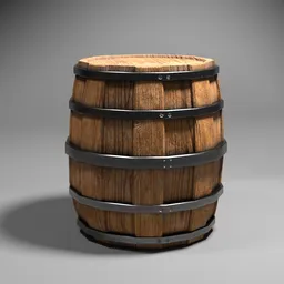 Stylised Beer Wooden Barrel