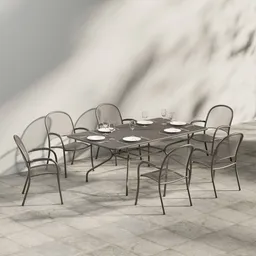 Outdoor Mesh Dining Set