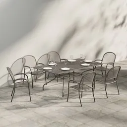 Outdoor Mesh Dining Set