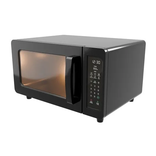 Modern Black Countertop Microwave Oven