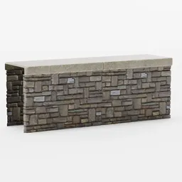 Stone Wall Section