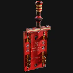 Advanced Two-Blade Knife Switch Red