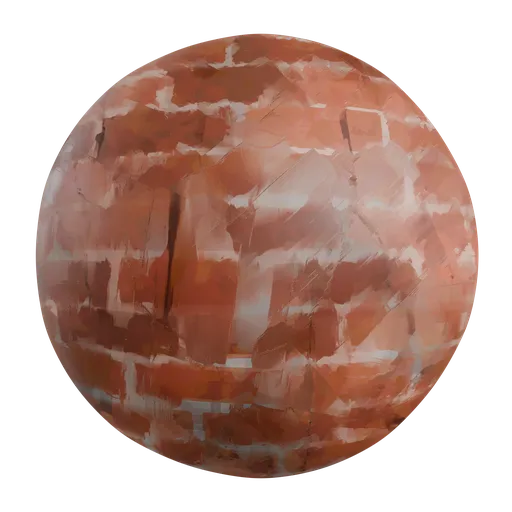 Hand Painted Brick Wall