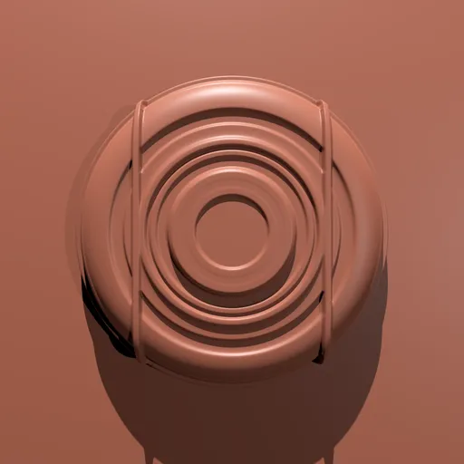 3D Cannister Cap Detail Brush for sculpting precise industrial textures in Blender.