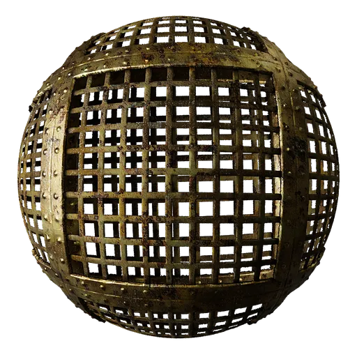 Metal Grill Gold Rust