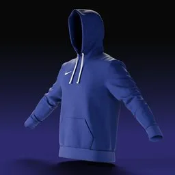 NIKE Hoodie -Mens Blue