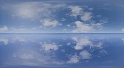 Calm Ocean Cloud Reflection