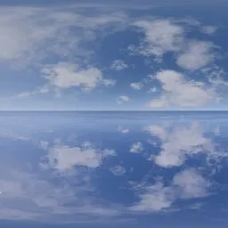Calm Ocean Cloud Reflection