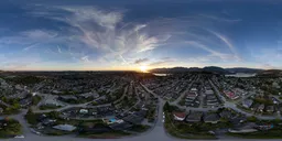 Goolden Sunset Sky Cityscape