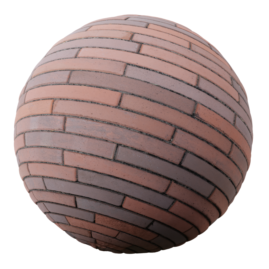 Red Patio Brick FREE bricks materials BlenderKit