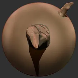 Detailed ER ICE Brush 28 sculpting tool for Blender 3D, ideal for creature and icy texture enhancements.