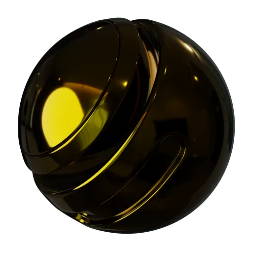 Dark Polished Gold Metal