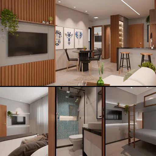 Decorated apartment