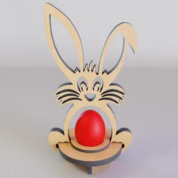 Bunny egg stand